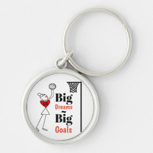 Custom Netball Quote Keychain