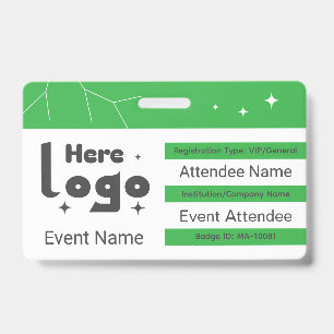 Custom Networking Event QR Code Badge