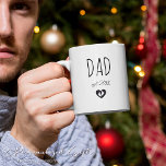 Custom New Dad Coffee Mug<br><div class="desc">Celebrate the joy of becoming a new dad or grandpa with our custom coffee mug—a perfect gift for the soon-to-be father or grandpa. This mug, with its high-quality print, is guaranteed to last countless sips and washes without fading. It features the trendy 'Dad Est 20XX' printed in a classy font,...</div>