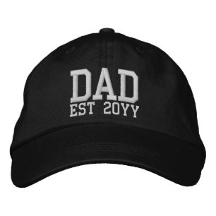 Custom New Dad Established Father Est Year Daddy Embroidered Hat