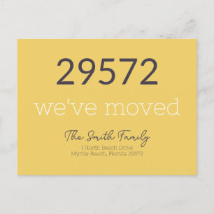 Custom New Home Address Moved Postcard