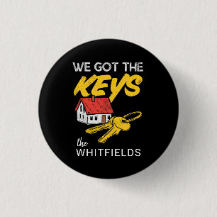 Custom New Home Owners Matching Housewarming Party 1 Inch Round Button