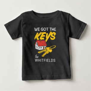 Custom New Home Owners Matching Housewarming Party Baby T-Shirt