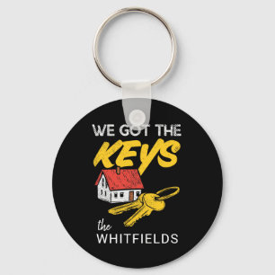 Custom New Home Owners Matching Housewarming Party Keychain