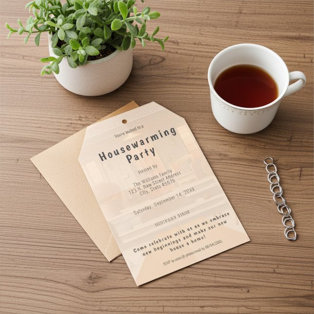 Custom New Home Photo Housewarming Invitation (Creator Uploaded)