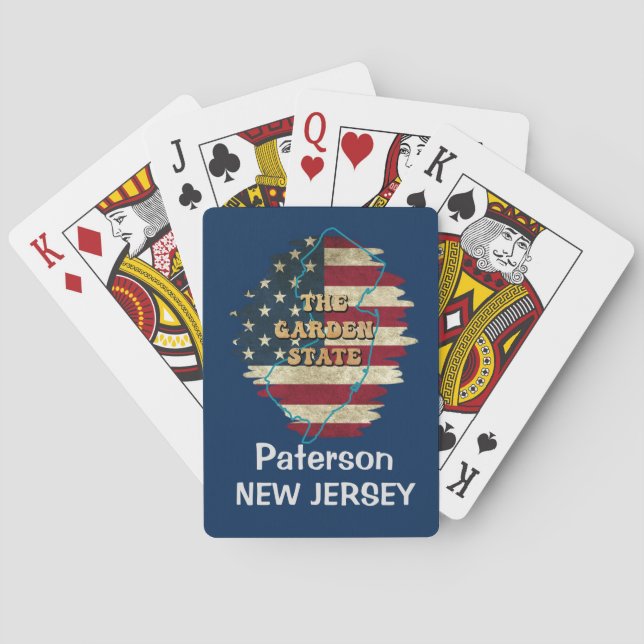 Custom New Jersey State Playing Cards (Back)