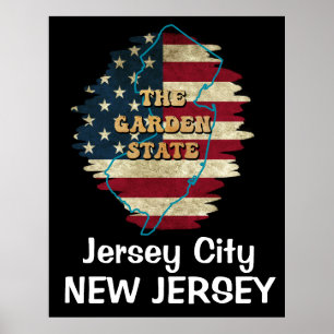 Custom New Jersey State  Poster