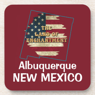 Custom New Mexico state Coaster