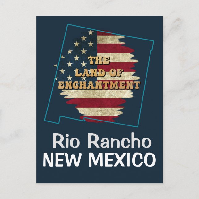 Custom New Mexico state   Holiday Postcard (Front)