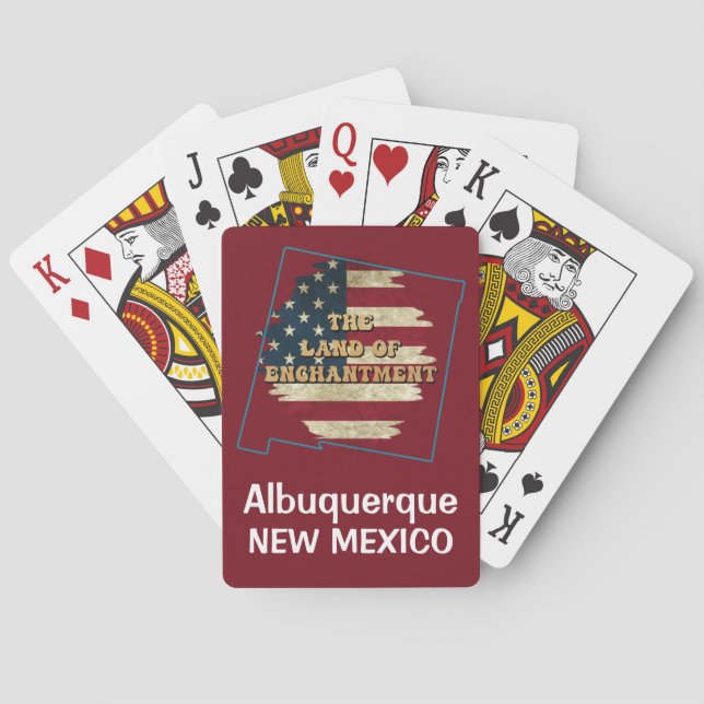 Custom New Mexico state   Playing Cards (Back)
