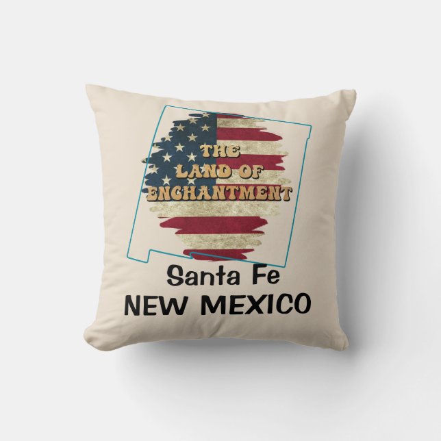 Custom New Mexico state  Throw Pillow (Front)