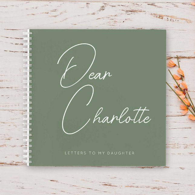 Custom New Mom Gift Minimalist Stylish Script Notebook (Creator Uploaded)