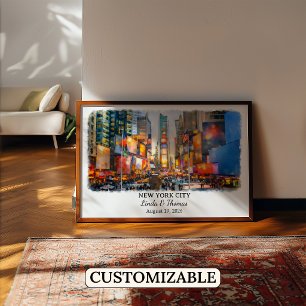 Custom New York City Wall Art, New York Poster