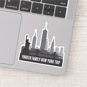 Custom New York Trip Skyline Laptop