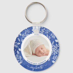 Custom Newborn Photo Keychain