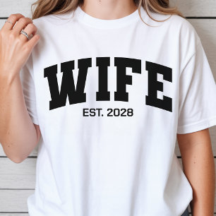 Custom Newlyweds Matching Shirt, Wife Husband Gift T-Shirt