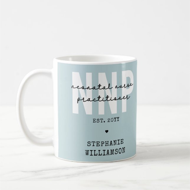 Custom NNP Neonatal Nurse Practitioner Coffee Mug (Left)