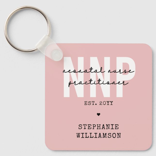 Custom NNP Neonatal Nurse Practitioner Keychain (Front)