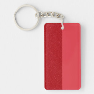 Custom Noise Texture Tomato Red Keychain