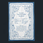 Custom Nonna’s Recipe Keepsake Tea Towel<br><div class="desc">Create a heartfelt kitchen keepsake with this custom printed tea towel featuring Nonna’s favorite recipe. Personalize the text to make a meaningful Christmas family gift, a thoughtful newlywed gift for a bride, or a sentimental Mother’s Day gift she’ll treasure. Visit the full collection for matching items.</div>