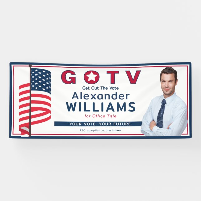Custom Nonpartisan GOTV Rally Local Election Banner (Horizontal)