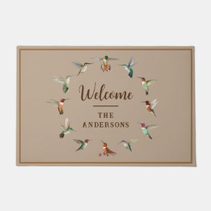 Custom North American Hummingbirds Doormat