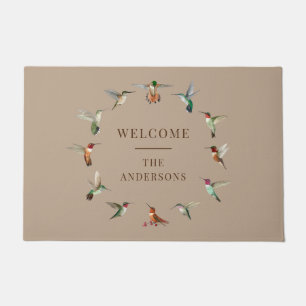 Custom North American Hummingbirds Doormat