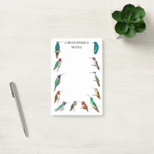 Custom North American Hummingbirds Post-it Notes