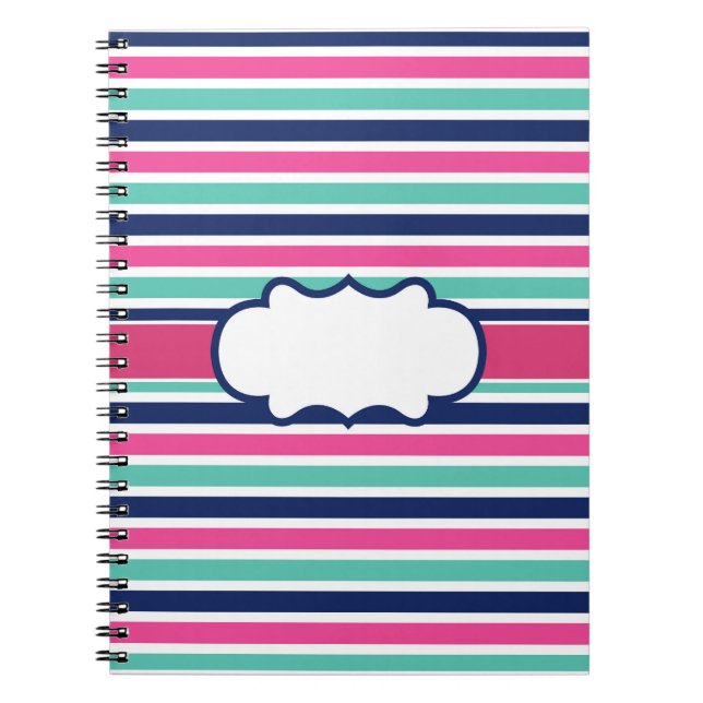 Custom Notebook Personalized Name Binder School  (Front)