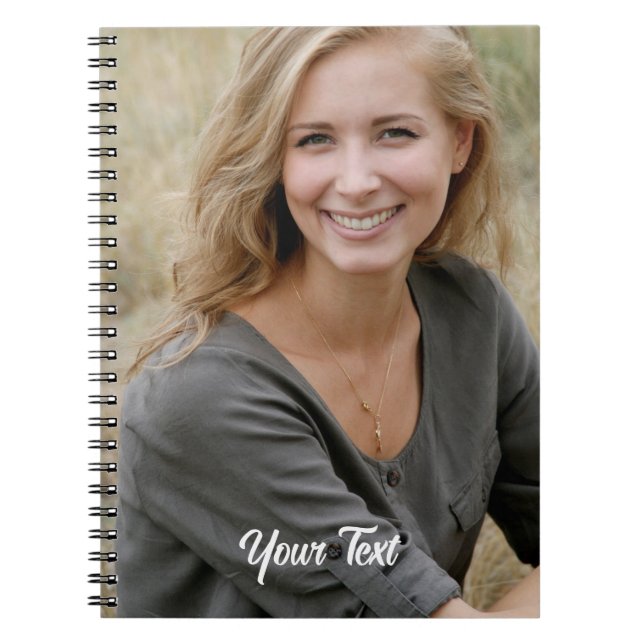 Custom Notebook. Photo and Text. Notebook (Front)