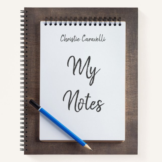 Custom Notepad My Notes Notebook (Front)