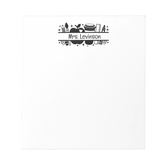 Custom Notepad Teacher Appreciation Gift (Front)