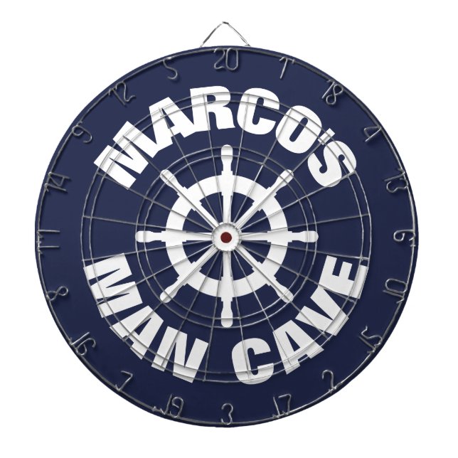 Custom novelty design nautical man cave dartboard (Front)