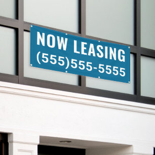 Custom Now Leasing Banner