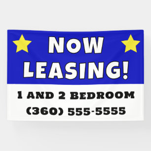 Custom Now Leasing Banner