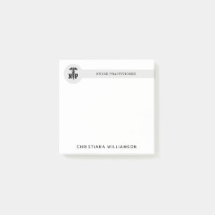 Custom NP Nurse Practitioner Graduation Caduceus Post-it Notes