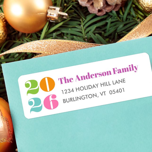 Custom Number New Year Colorful Bold Modern Name (Creator Uploaded)