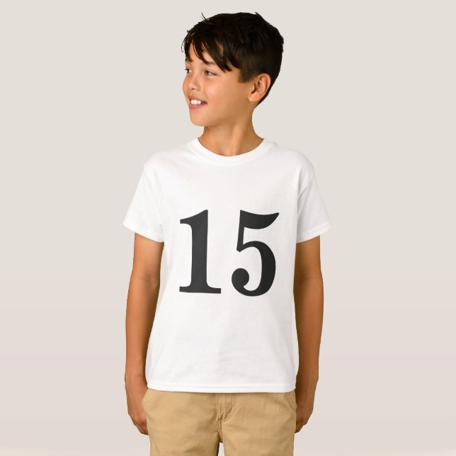 Custom Numbered T-shirt | Matching Family Shirts (Front Full)