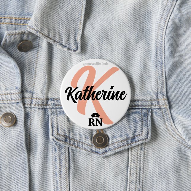 Custom Nurse Buttons & Pins | Personalized Nursing (In Situ)