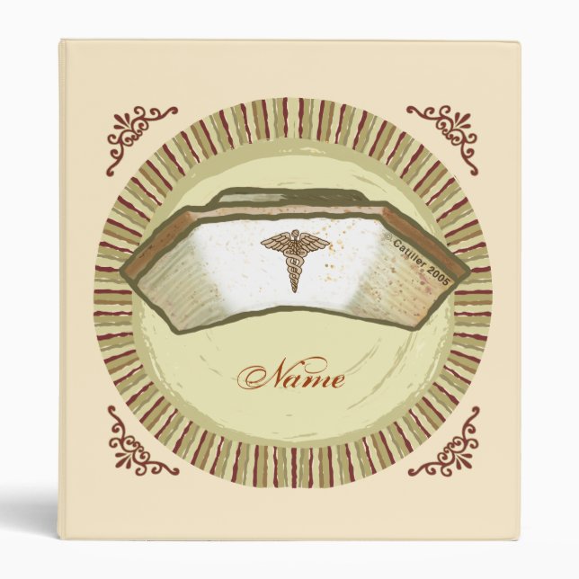 Custom Nurse Cap Binder  (Front)