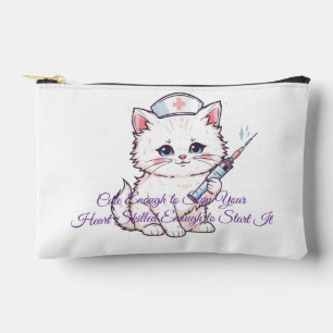 Custom Nurse Cat Skilled Enough Accessory Pouch