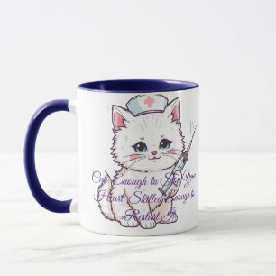 Custom Nurse Cat Skilled Enough Mug