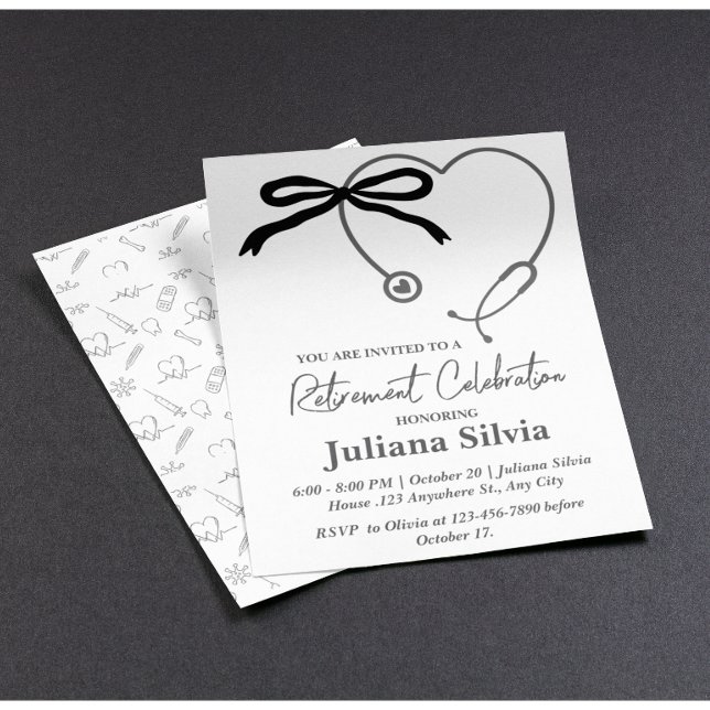 Custom Nurse Doctor Retirement Party Flyer (Creator Uploaded)