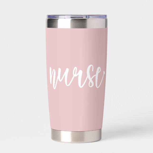 Custom Nurse Est Typography Nurse RN graduation Insulated Tumbler (Front)