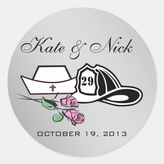 Custom Nurse Firefighter Stickers