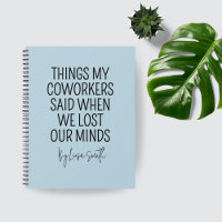 Custom Nurse Journal, Funny Hospital Coworker Gift