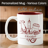 Custom Nurse Mug, Congrats Grad Student Nurse Gift