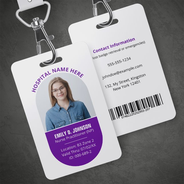 Custom Nurse Practitioner NP Photo Logo Badge (Creator Uploaded)