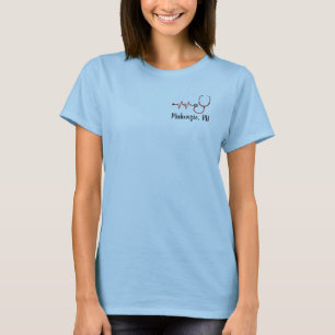 Custom Nurse Shirt with Name, RN Registered, Schoo