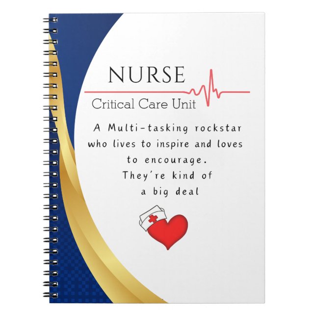 Custom Nurse Specialty Notebook (Front)